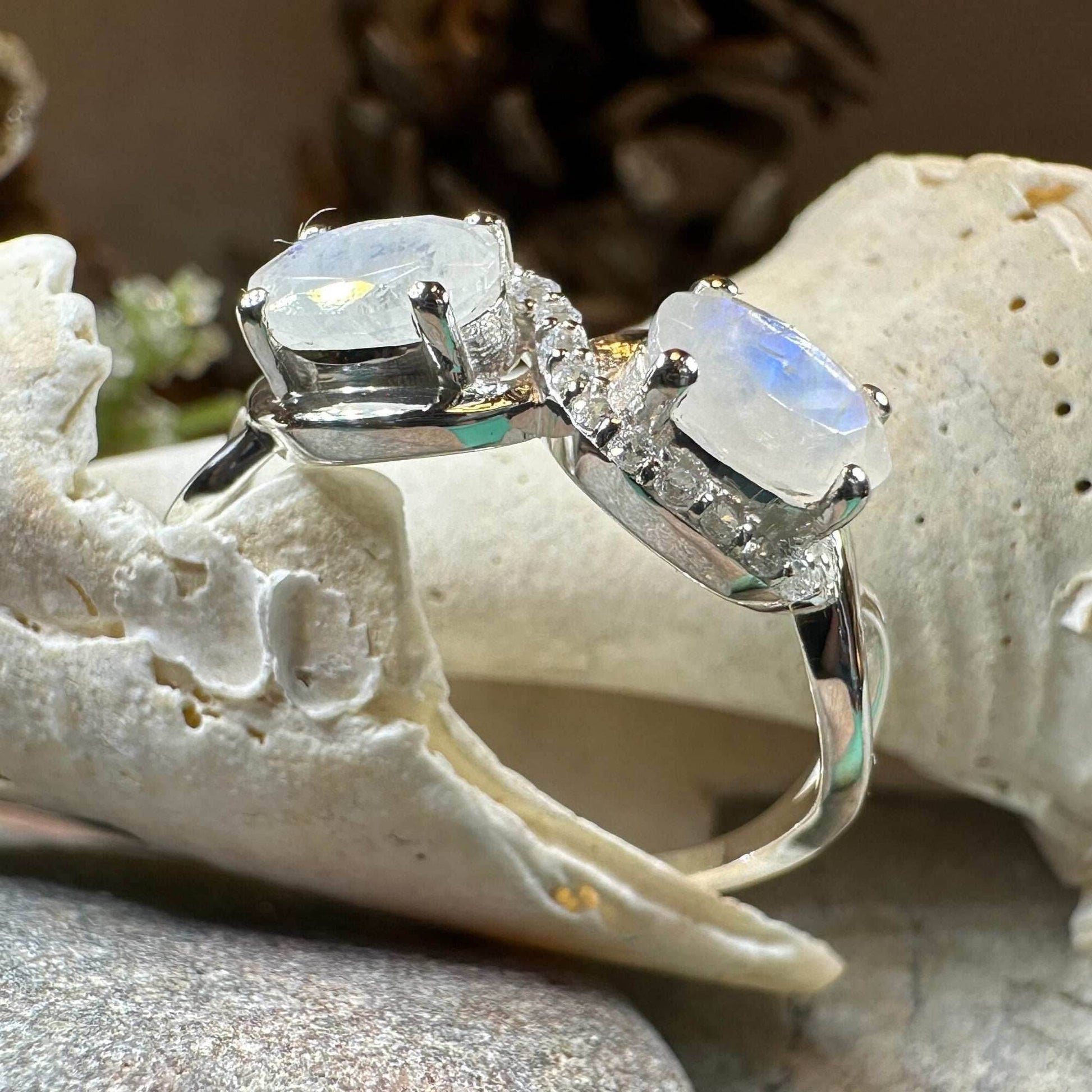 Moonstone Infinity Promise Ring - 10