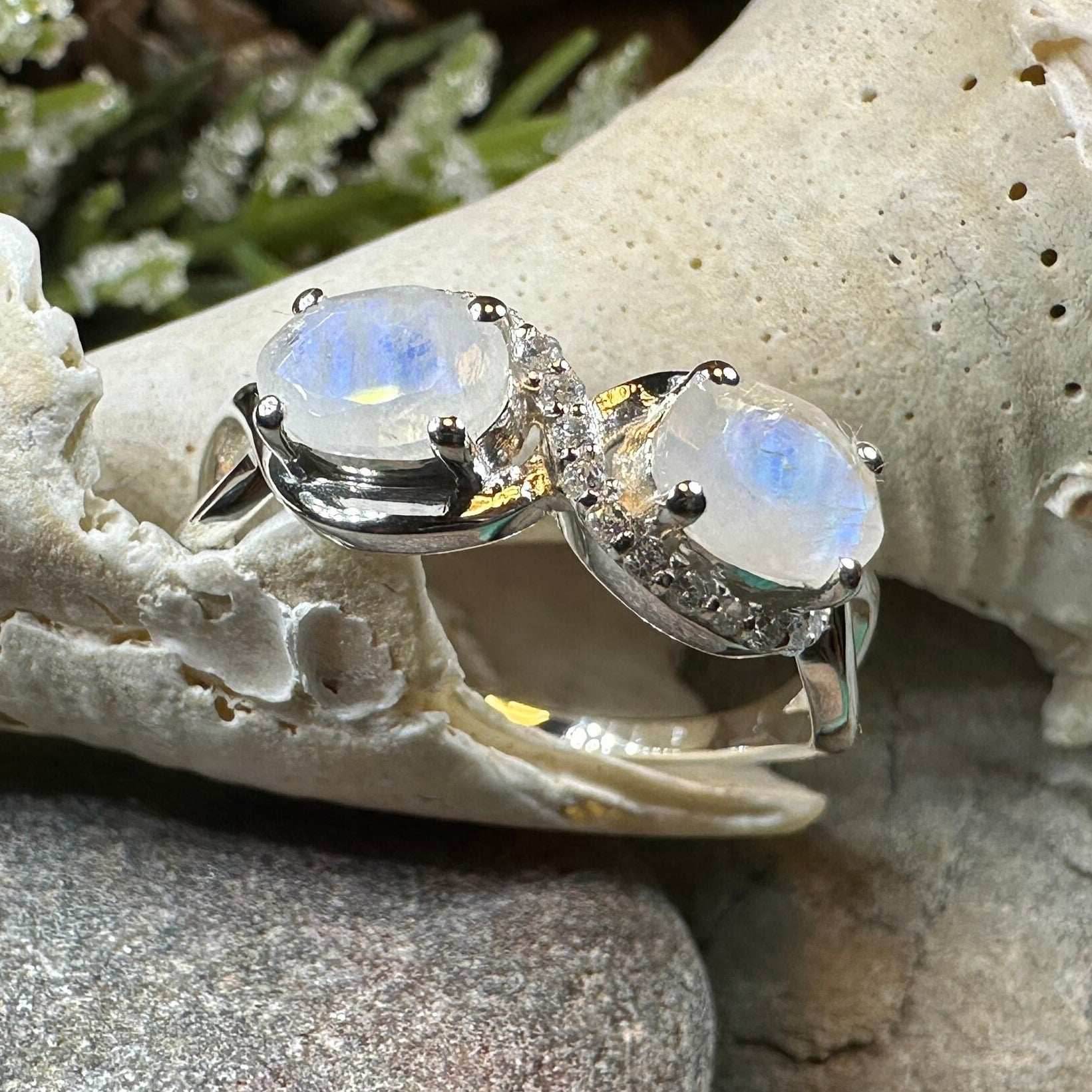 Moonstone Infinity Promise Ring - 10