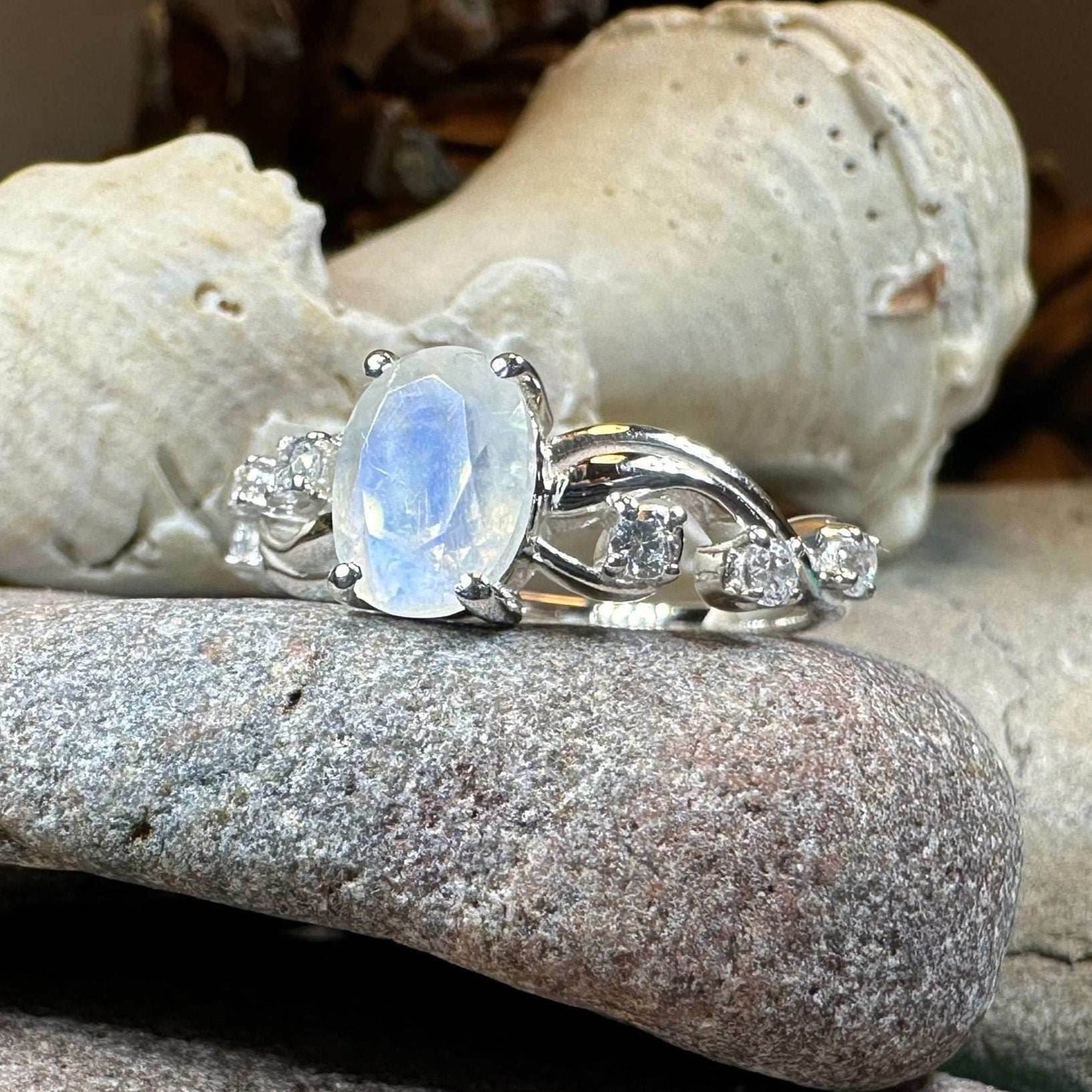 Winter Dawn Moonstone Ring - 6