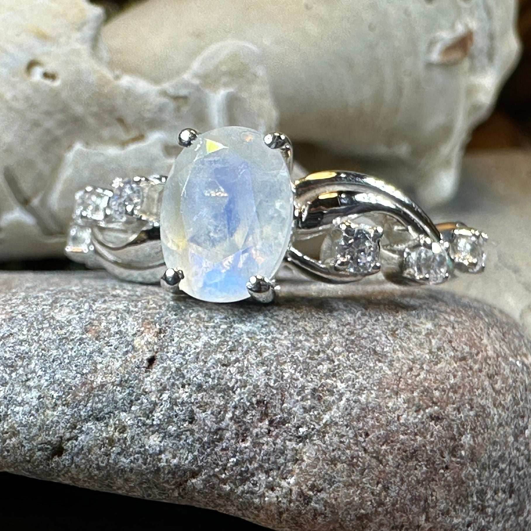 Winter Dawn Moonstone Ring - 6