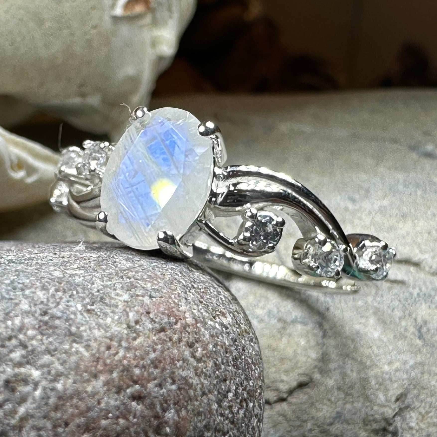 Winter Dawn Moonstone Ring - 6