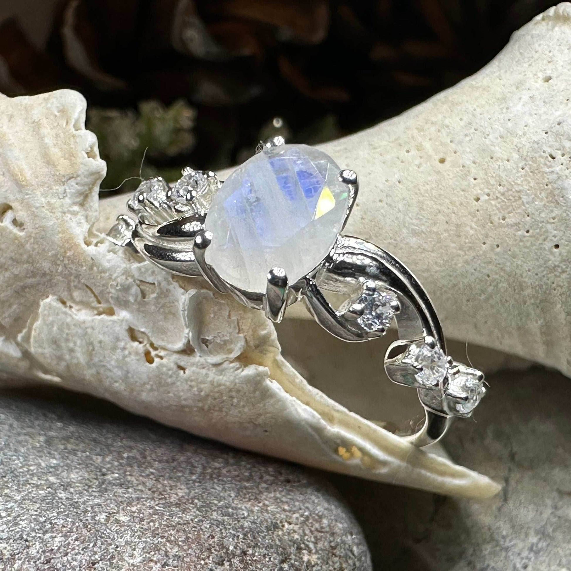 Winter Dawn Moonstone Ring - 6