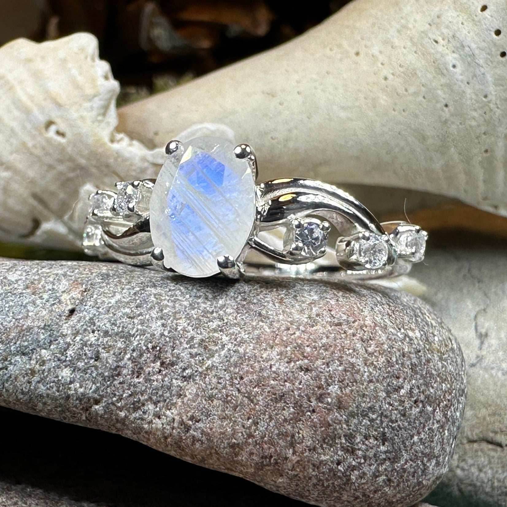 Winter Dawn Moonstone Ring - 6