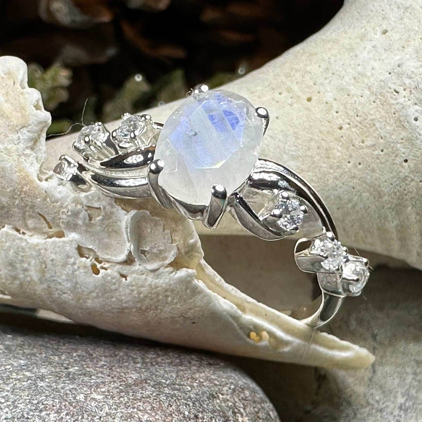 Winter Dawn Moonstone Ring - 6
