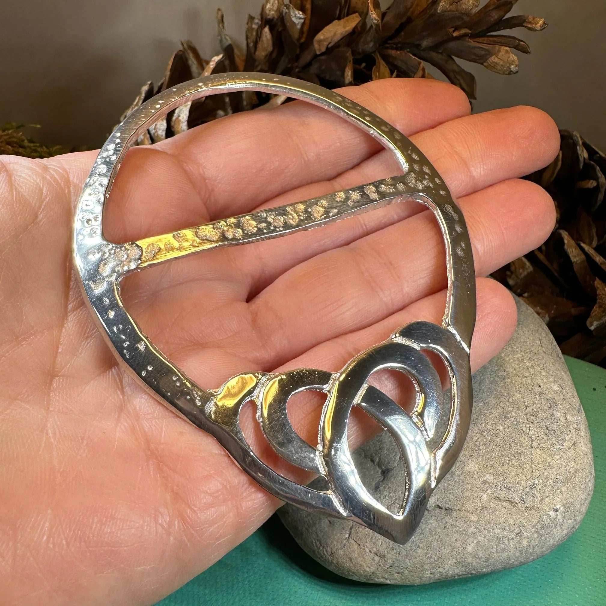 Celtic Heart Scarf Ring - 