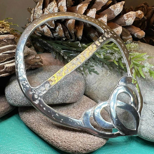 Celtic Heart Scarf Ring - 