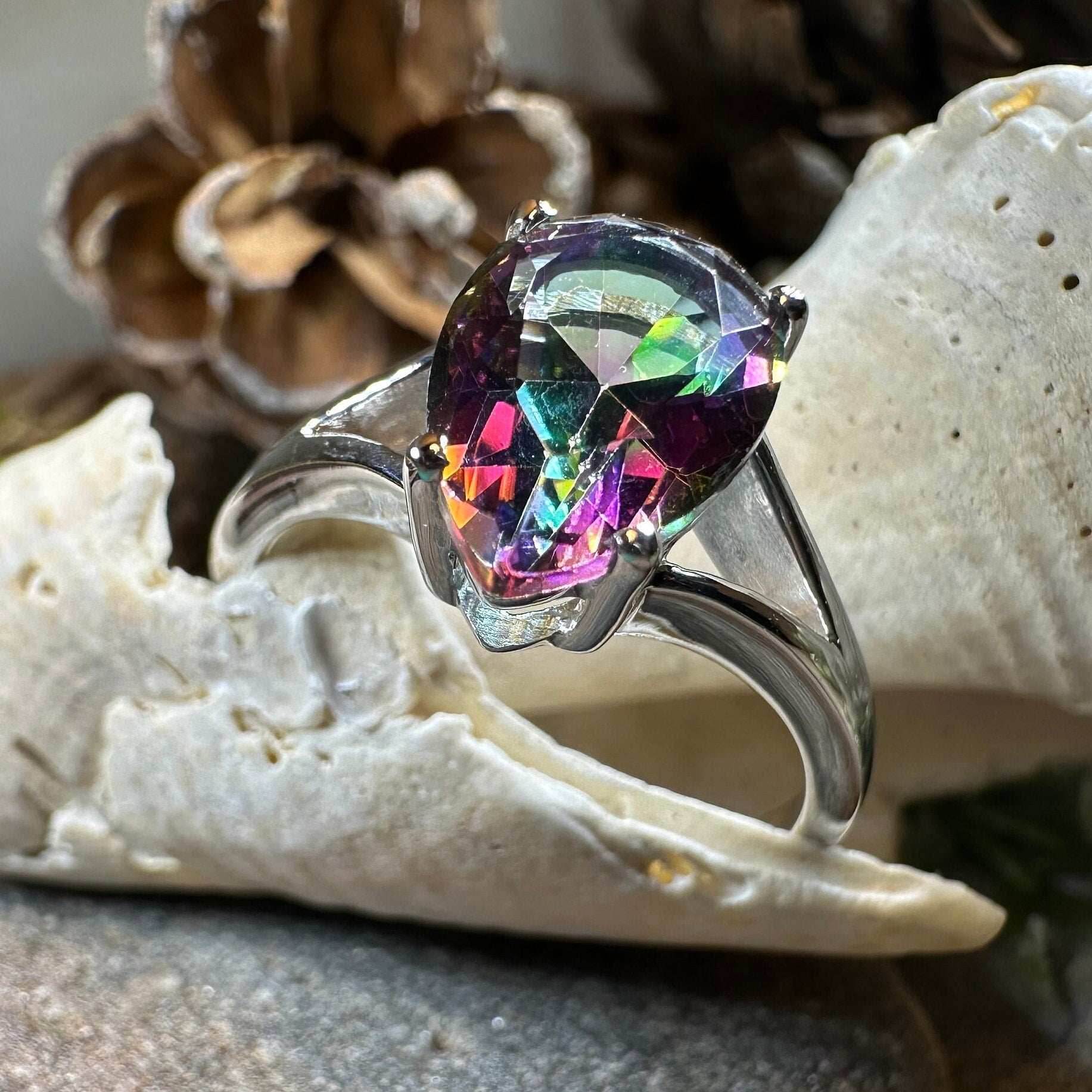 Leithen Mystic Topaz Engagement Ring - 6