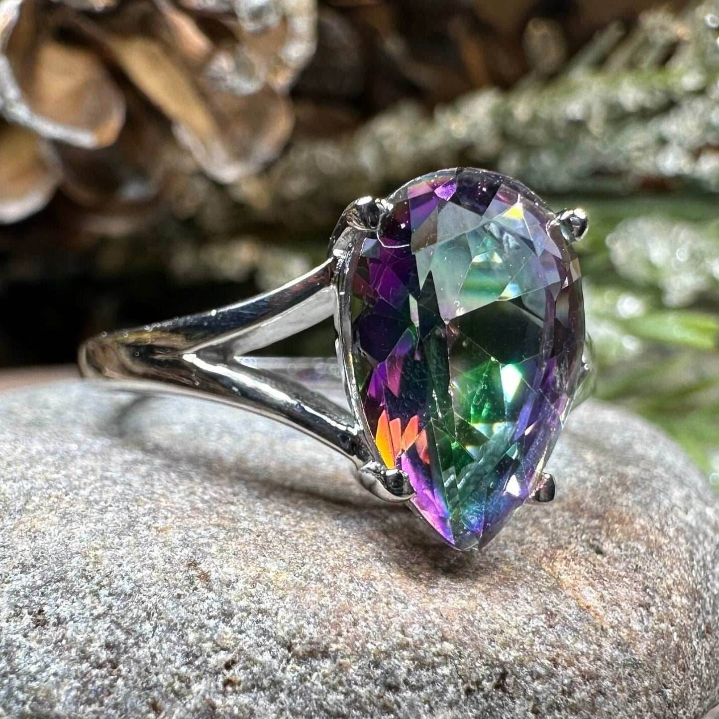 Leithen Mystic Topaz Engagement Ring - 6