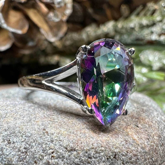 Leithen Mystic Topaz Engagement Ring - 6