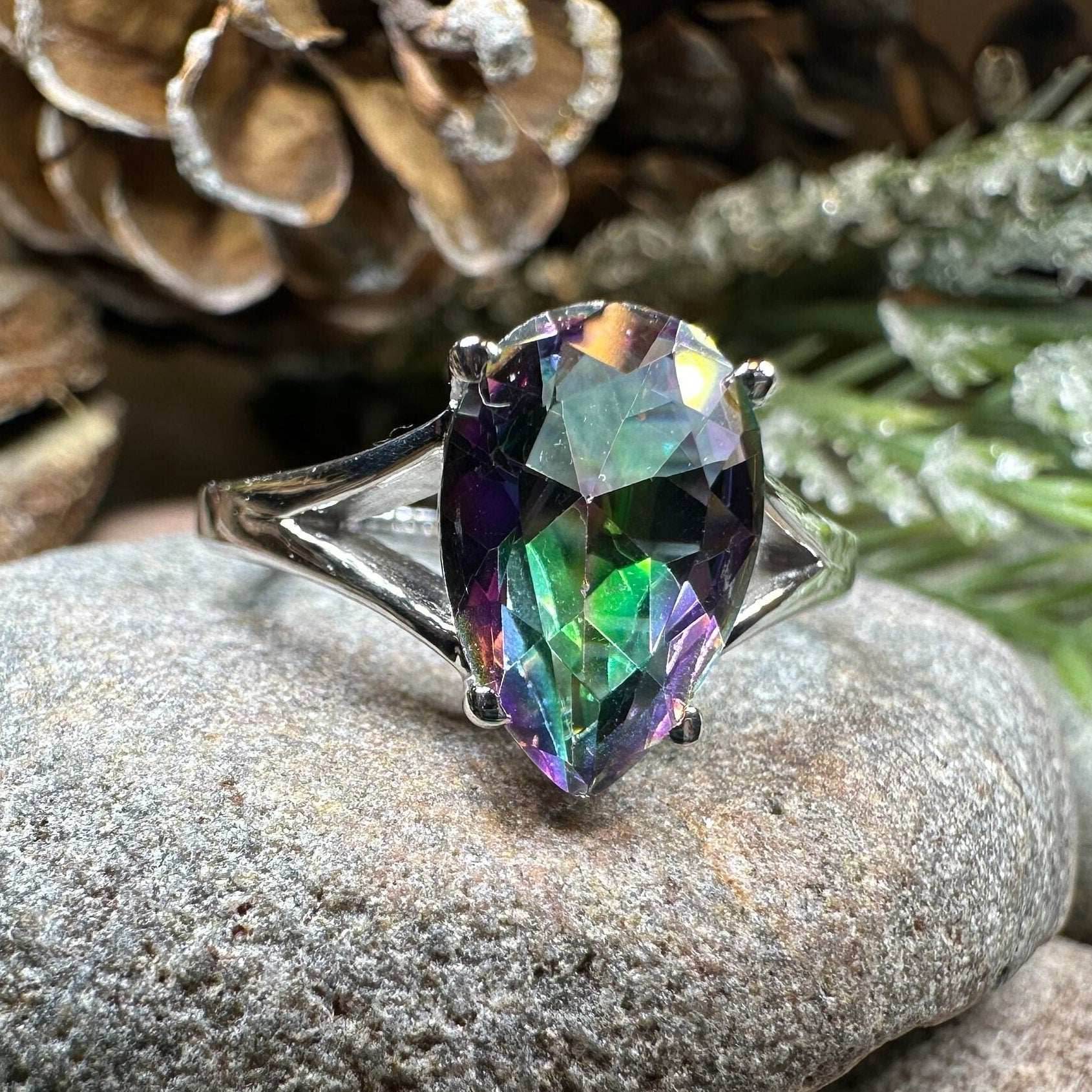 Leithen Mystic Topaz Engagement Ring - 6