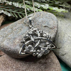 Mystic Mistletoe Triquetra Necklace - 18