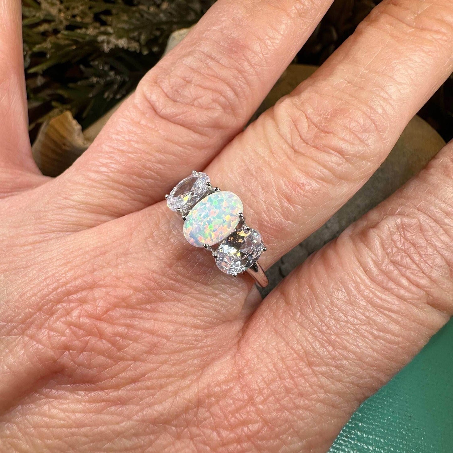 Eternity Opal Celtic Ring - 5