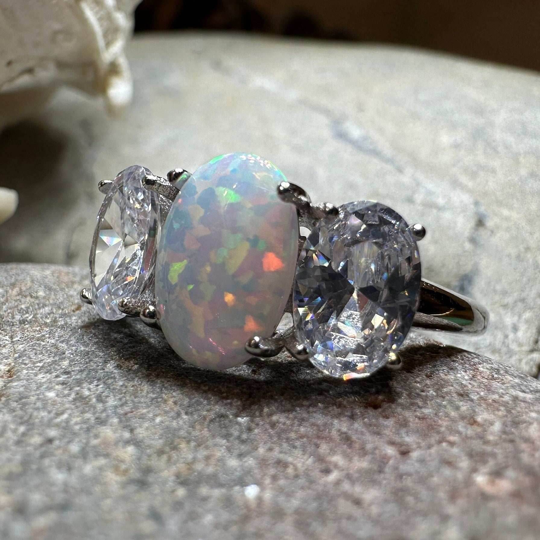 Eternity Opal Celtic Ring - 5