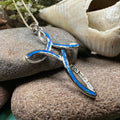 Faith Hope Love Celtic Cross Necklace