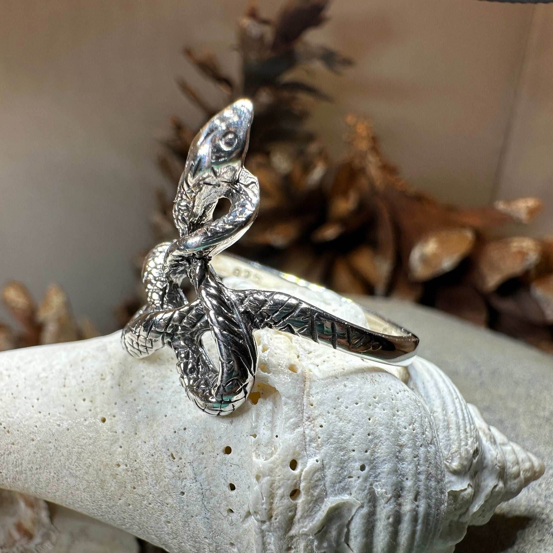 Crynoch Celtic Snake Ring - 7