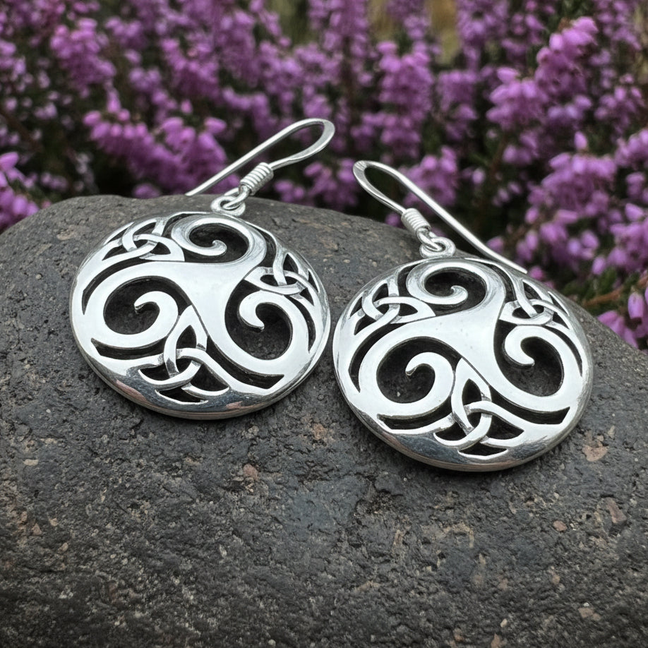 Lilith Celtic Spiral Earrings