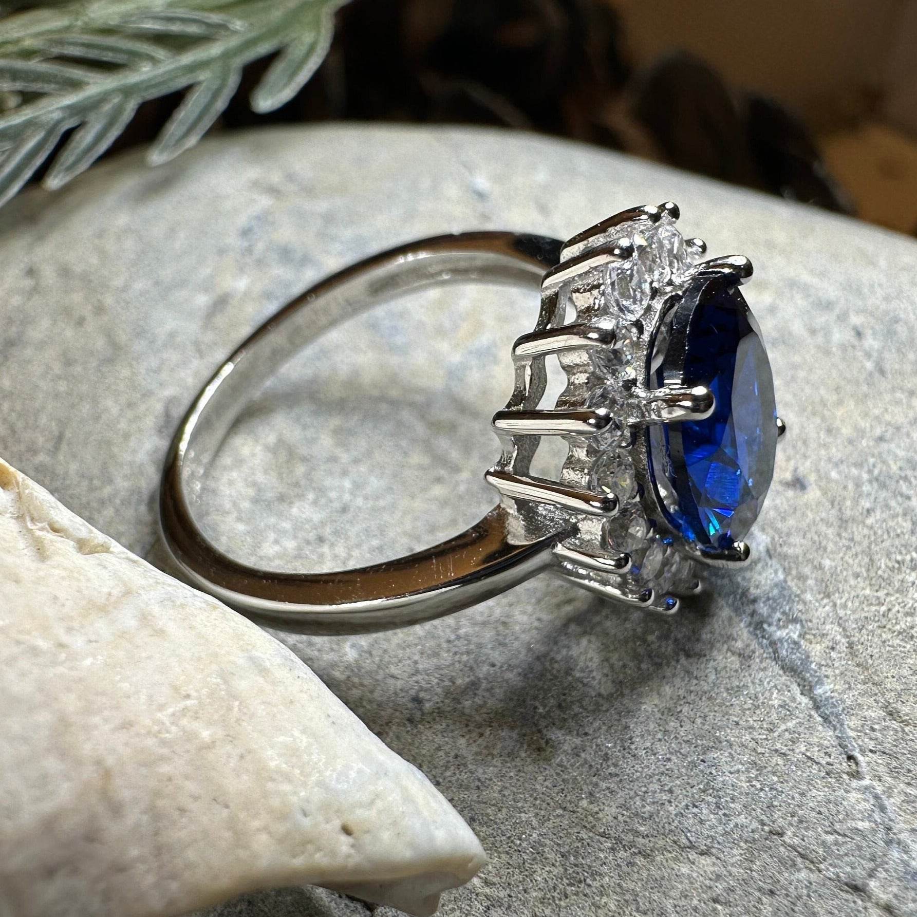 Princess Diana Sapphire Engagement Ring - 5