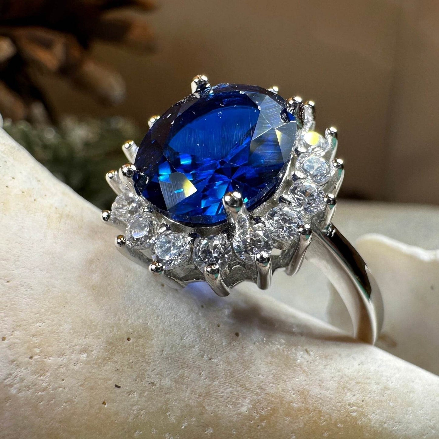 Princess Diana Sapphire Engagement Ring - 5