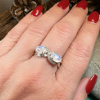 Moonstone Infinity Promise Ring