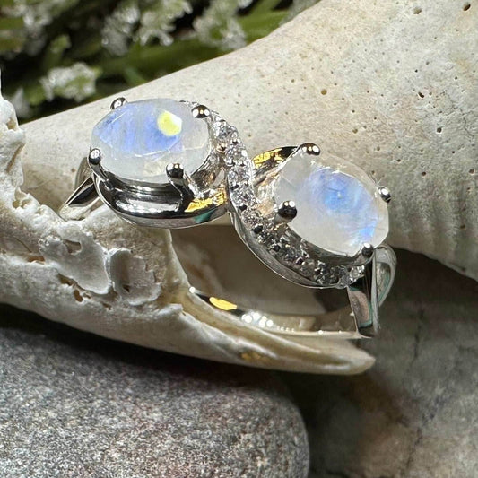 Moonstone Infinity Promise Ring - 10