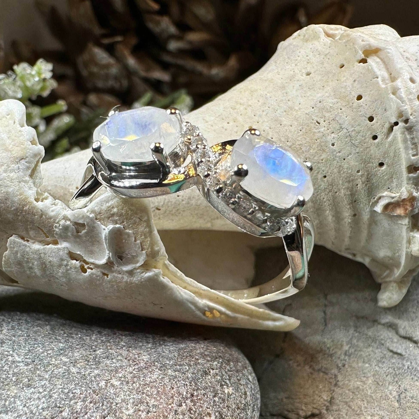 Moonstone Infinity Promise Ring - 10