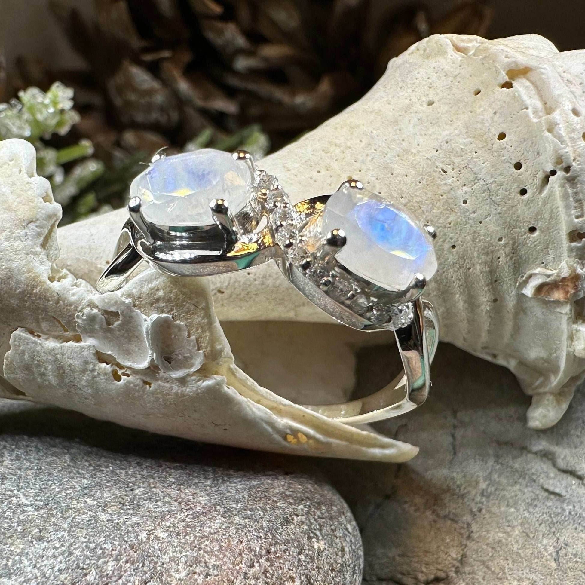 Moonstone Infinity Promise Ring - 10
