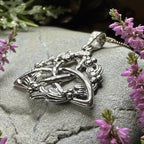 Mystic Mistletoe Triquetra Necklace