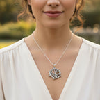 Mistletoe Trinity Knot Necklace