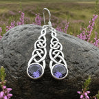 Lianna Celtic Amethyst Earrings