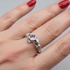 Eriu Marcasite Claddagh Ring