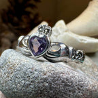 Eriu Marcasite Claddagh Ring - 5