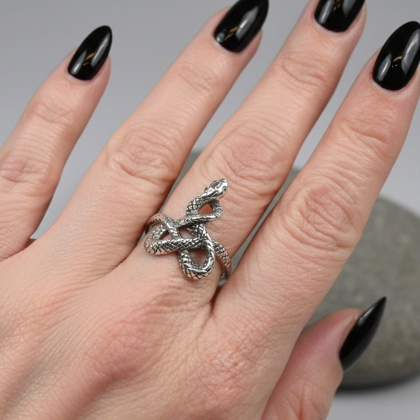 Crynoch Celtic Snake Ring
