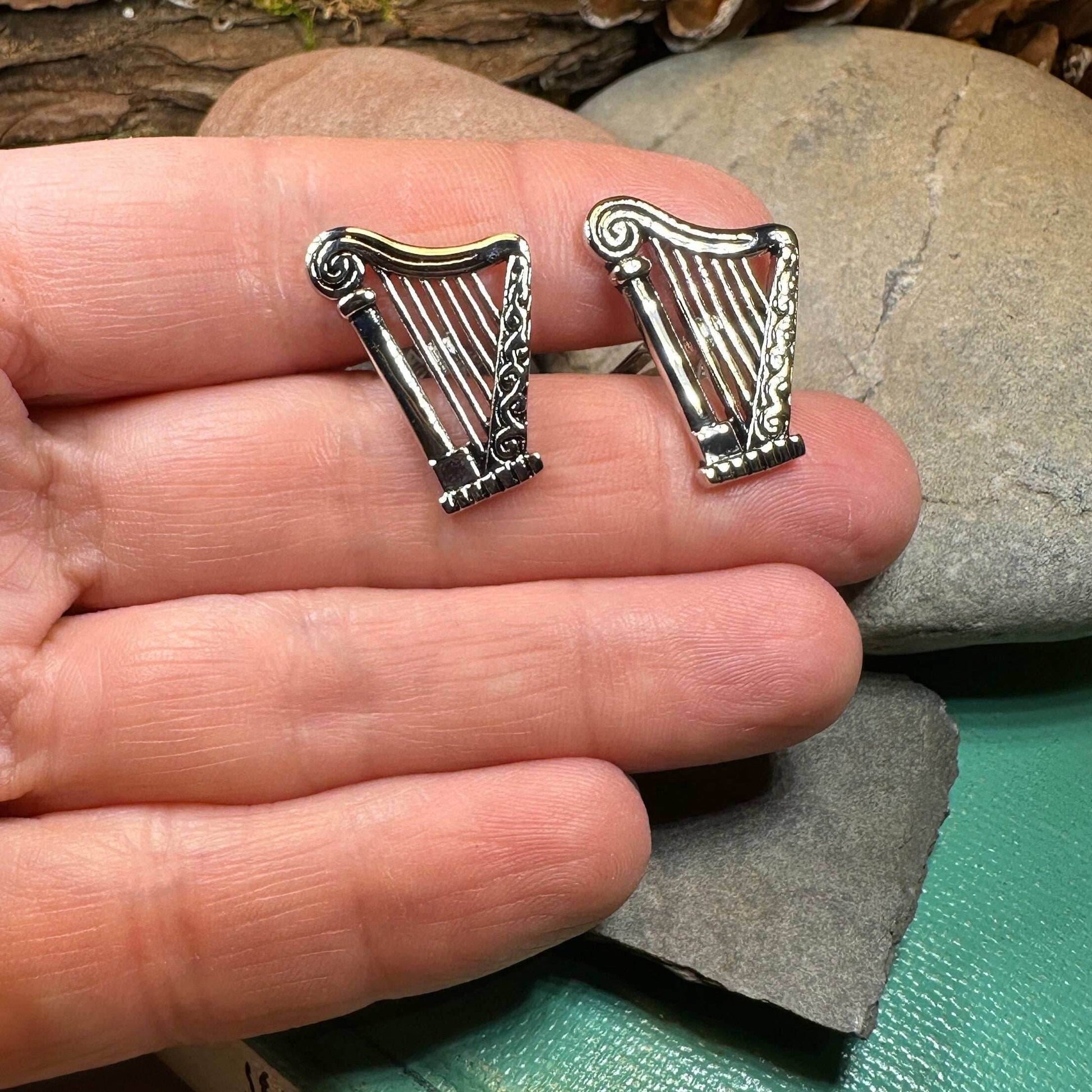 Irish Harp Cuff Links - 
