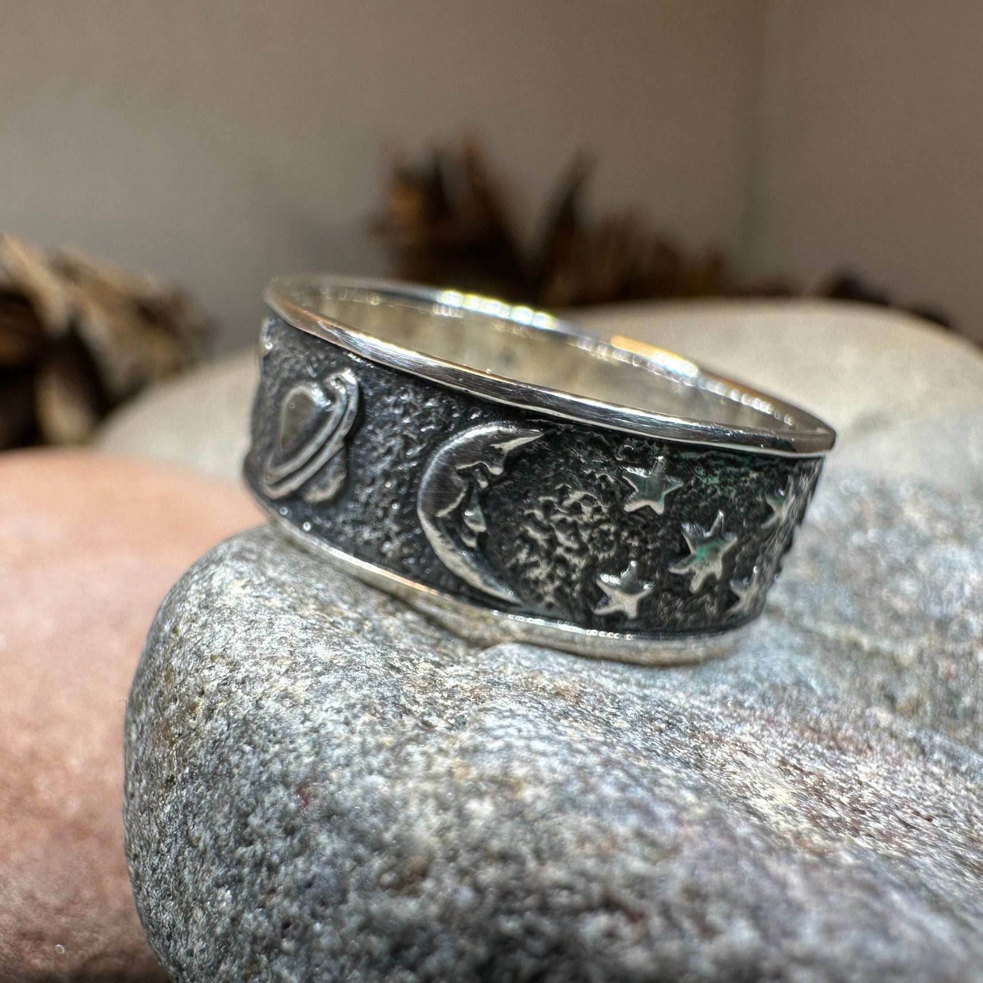 Cosmos Crescent Moon Ring - 5