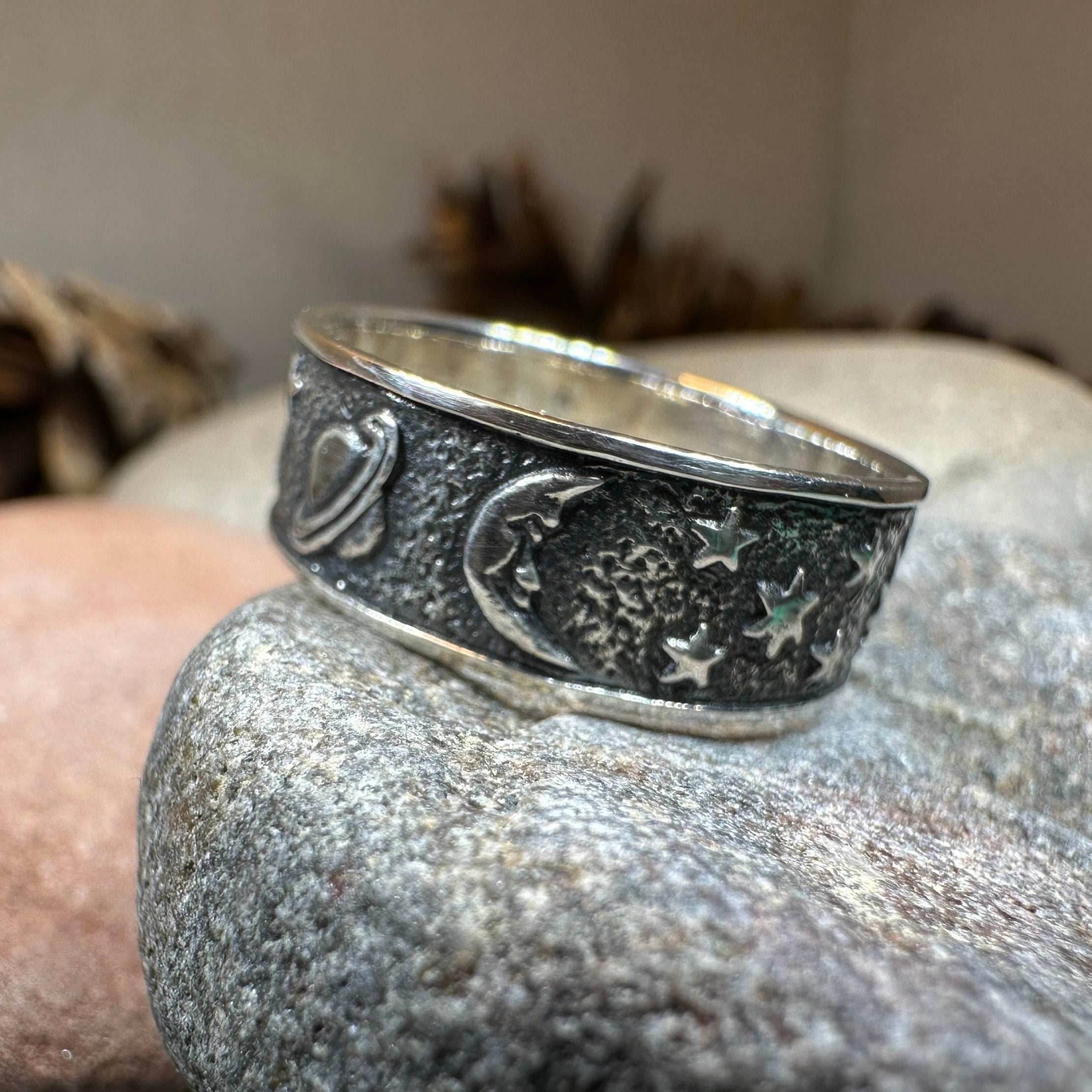 Cosmos Crescent Moon Ring - 5