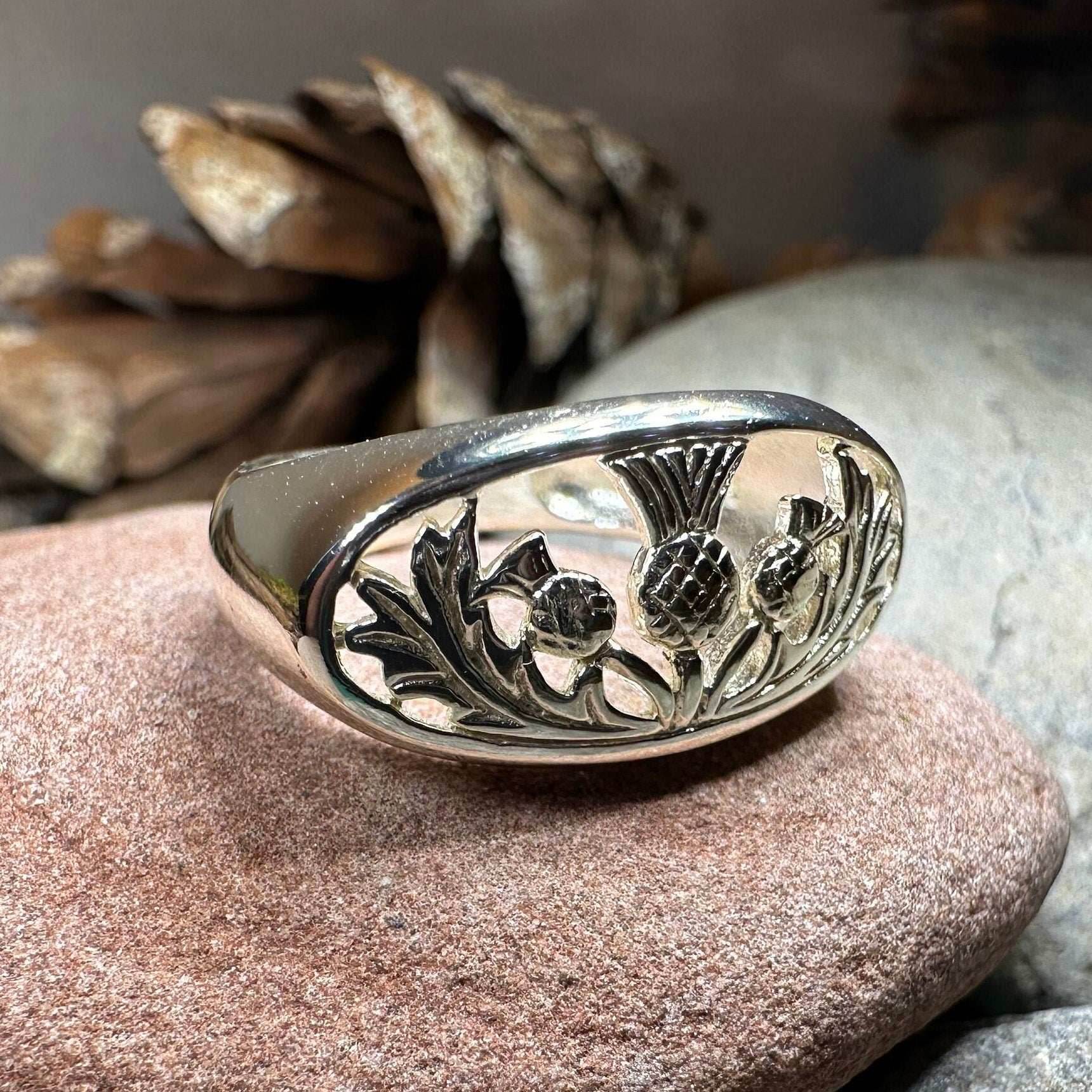 Clarion Scottish Thistle Ring - 6