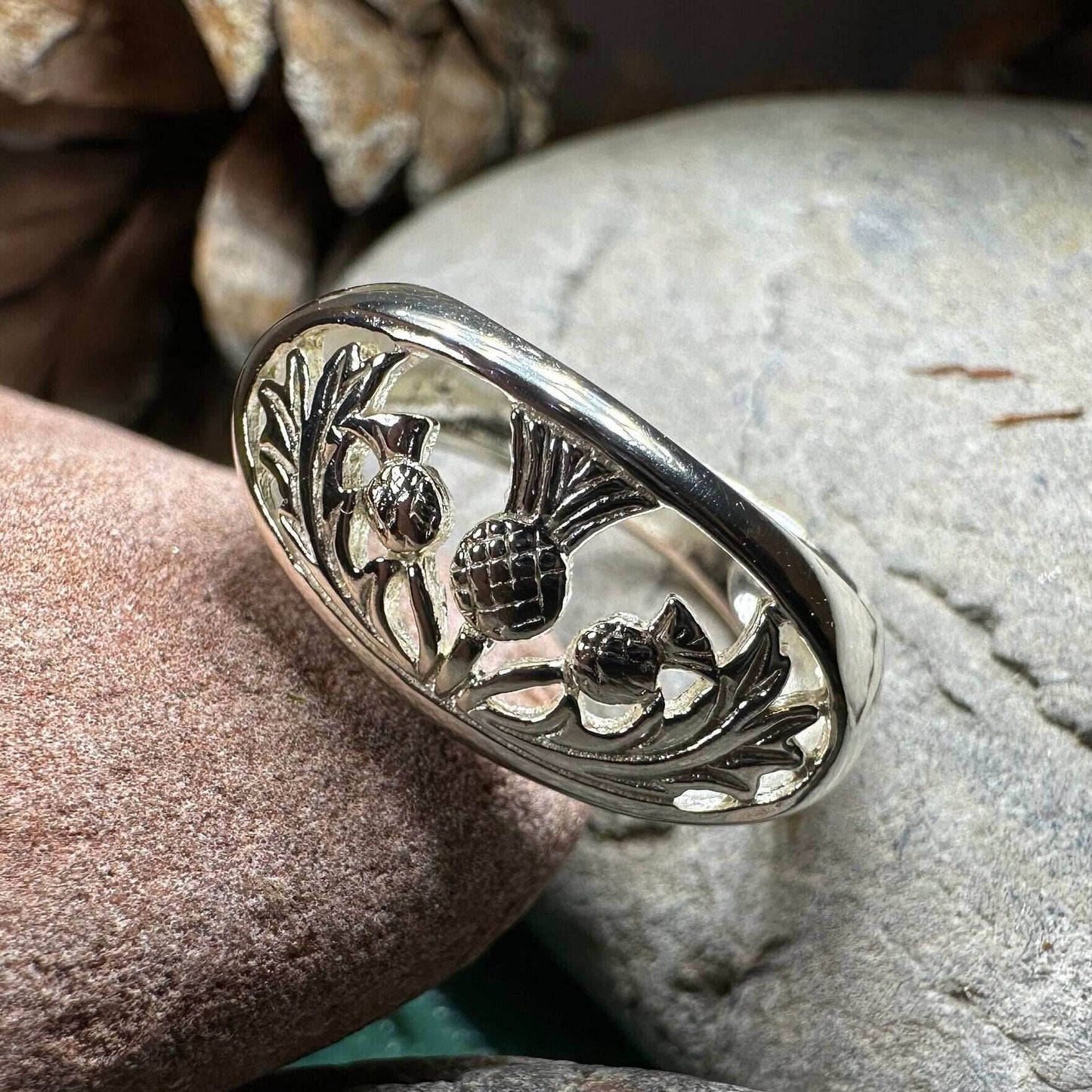 Clarion Scottish Thistle Ring - 6