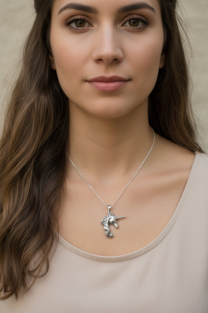 Gwenllian Unicorn Necklace