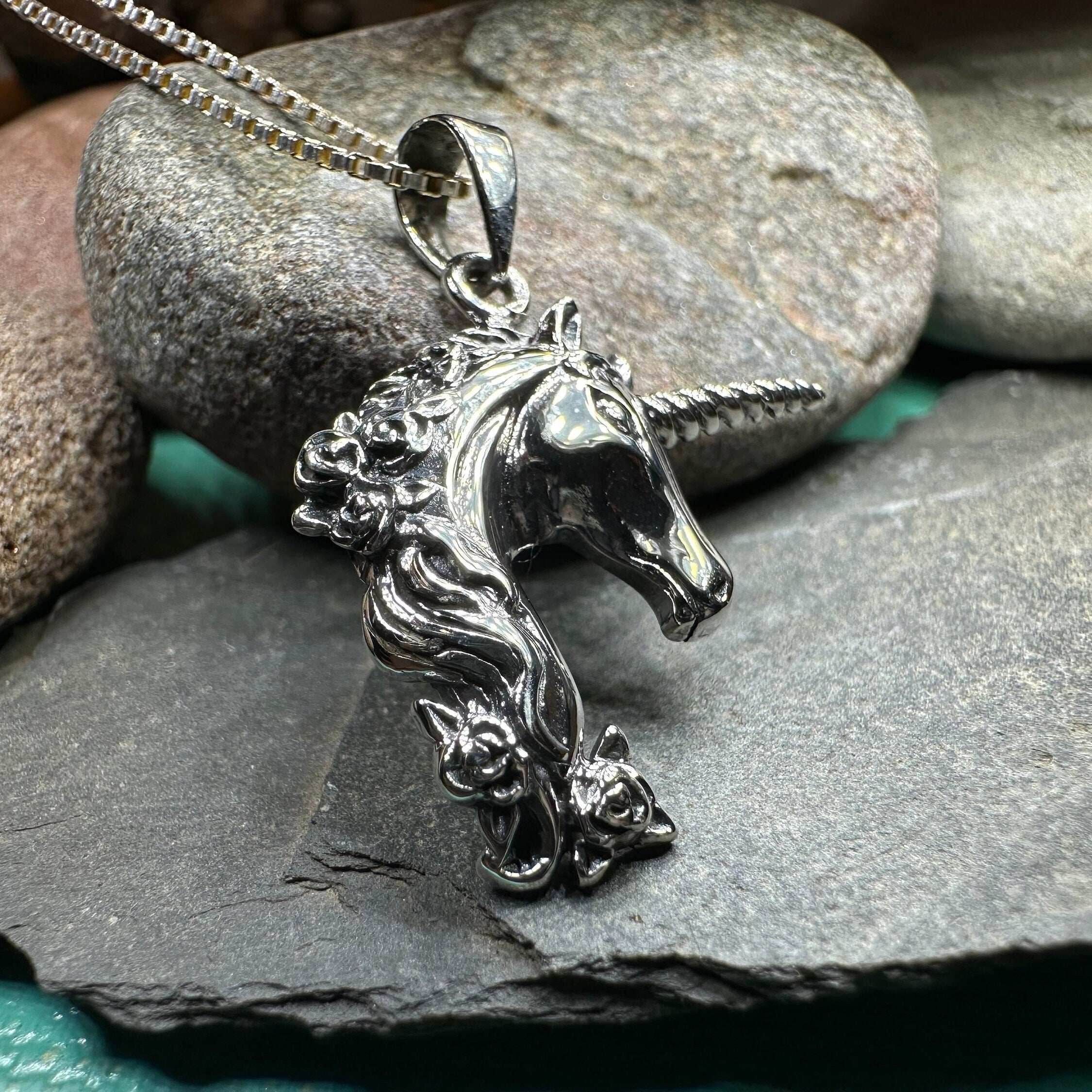 Gwenllian Unicorn Necklace - 18