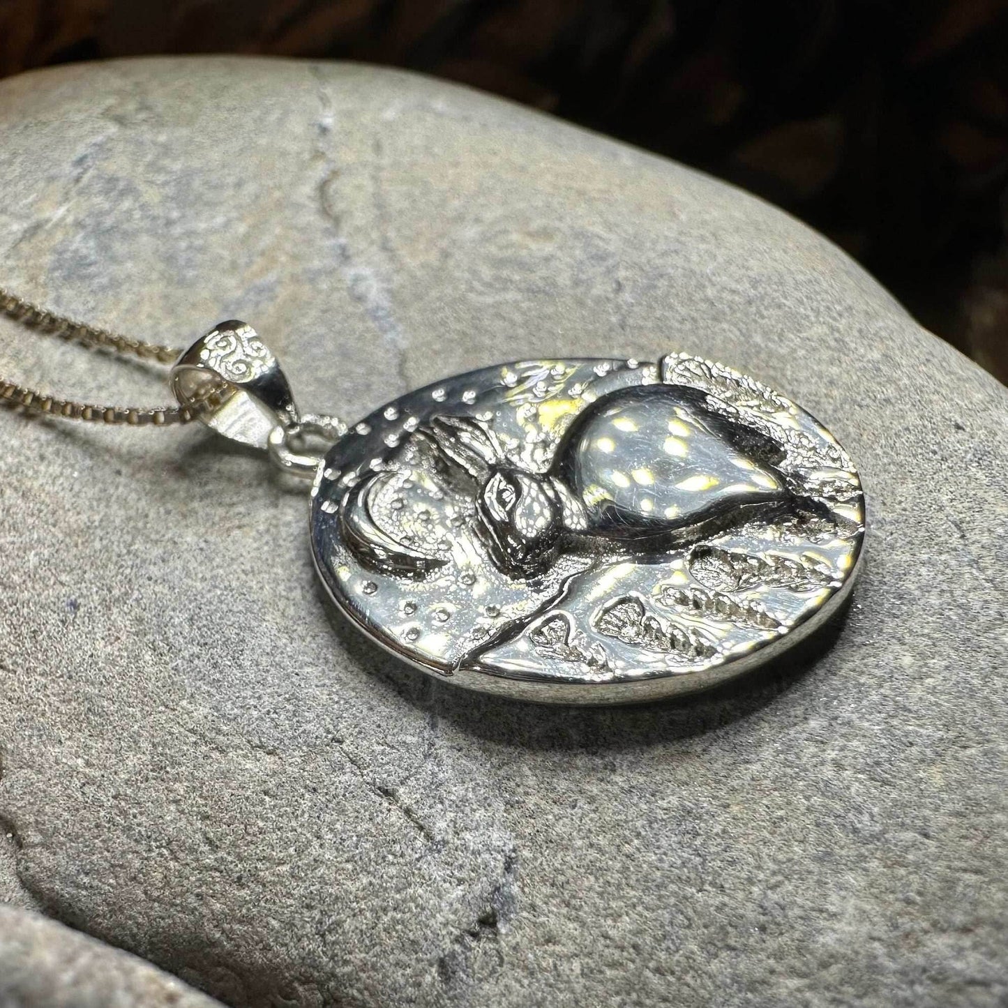 Night Sky Rabbit Necklace - 18