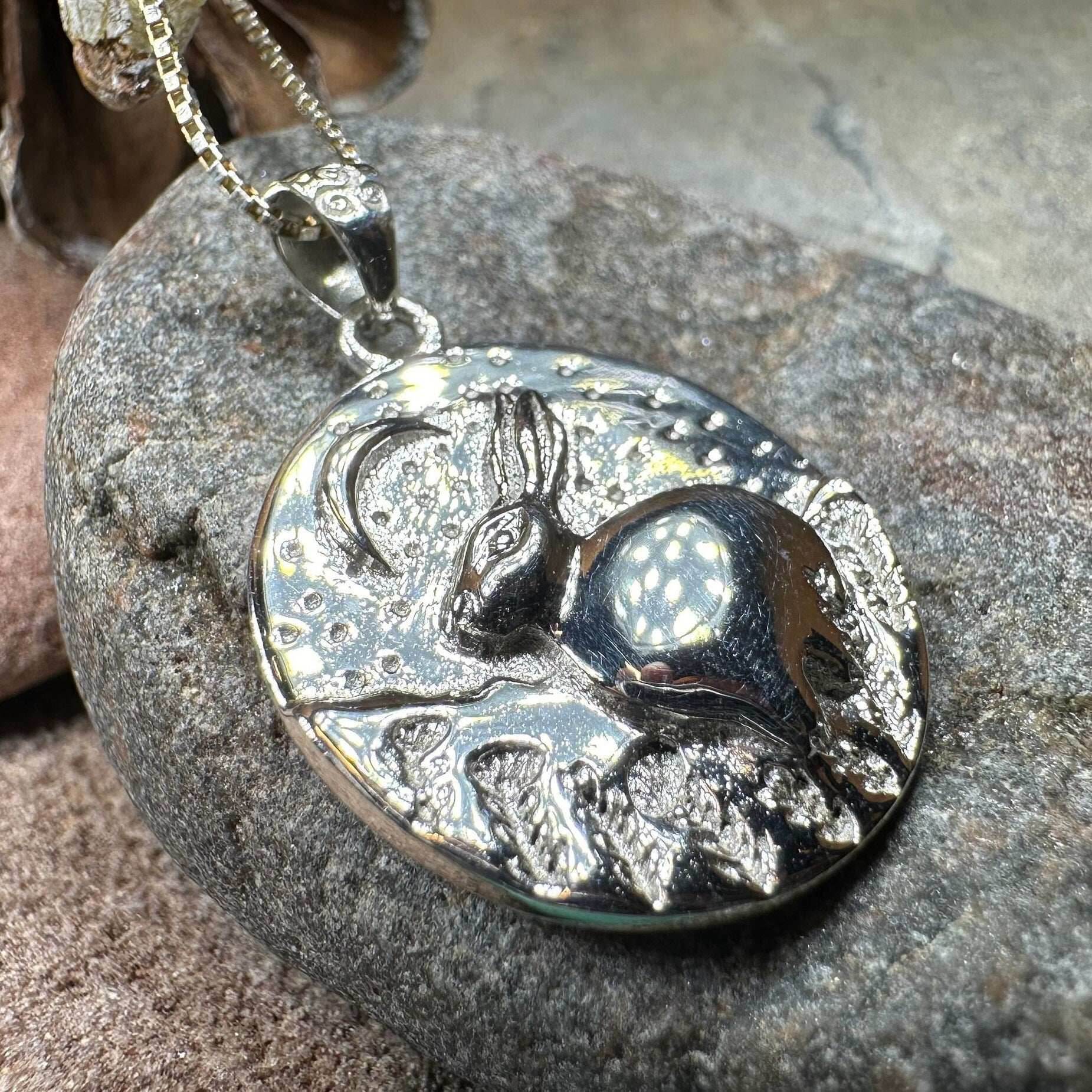 Night Sky Rabbit Necklace - 18