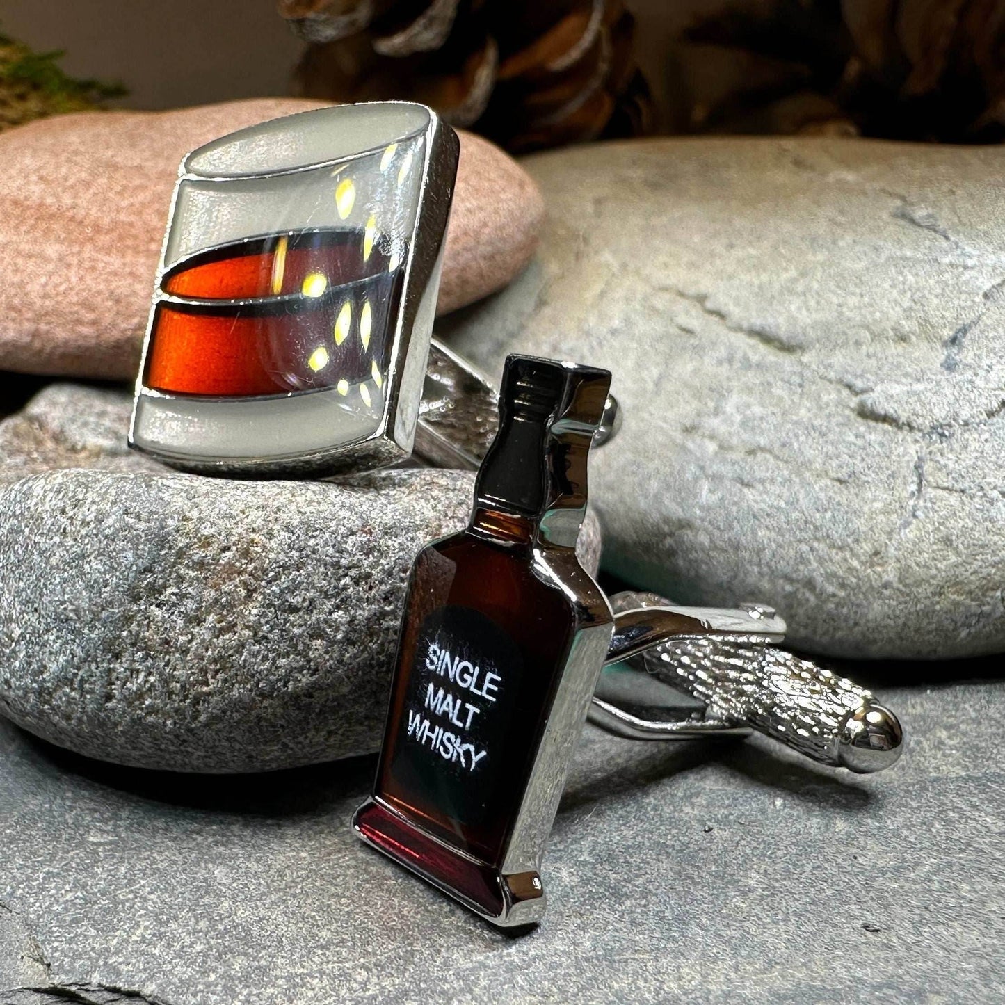 Single Malt Scotch Whisky Cuff Links - 