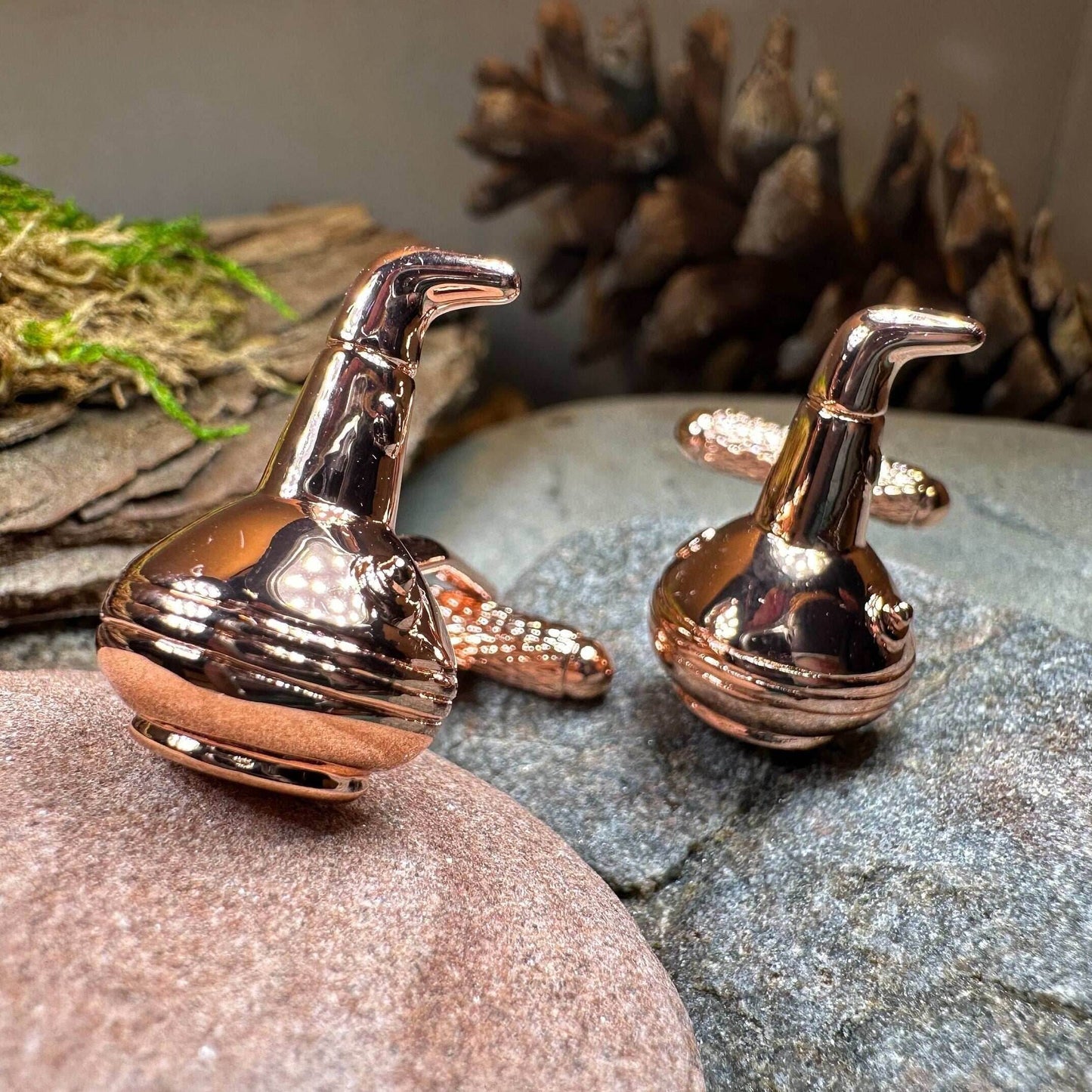 Whiskey Copper Still Cuff Links - 