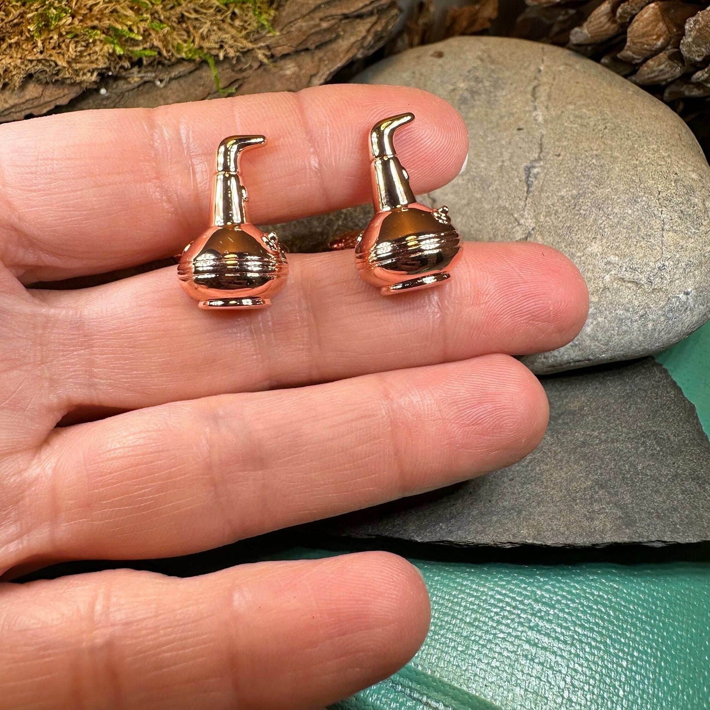 Whiskey Copper Still Cuff Links - 