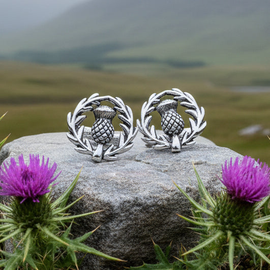 Thistle Wreath Cuff Links