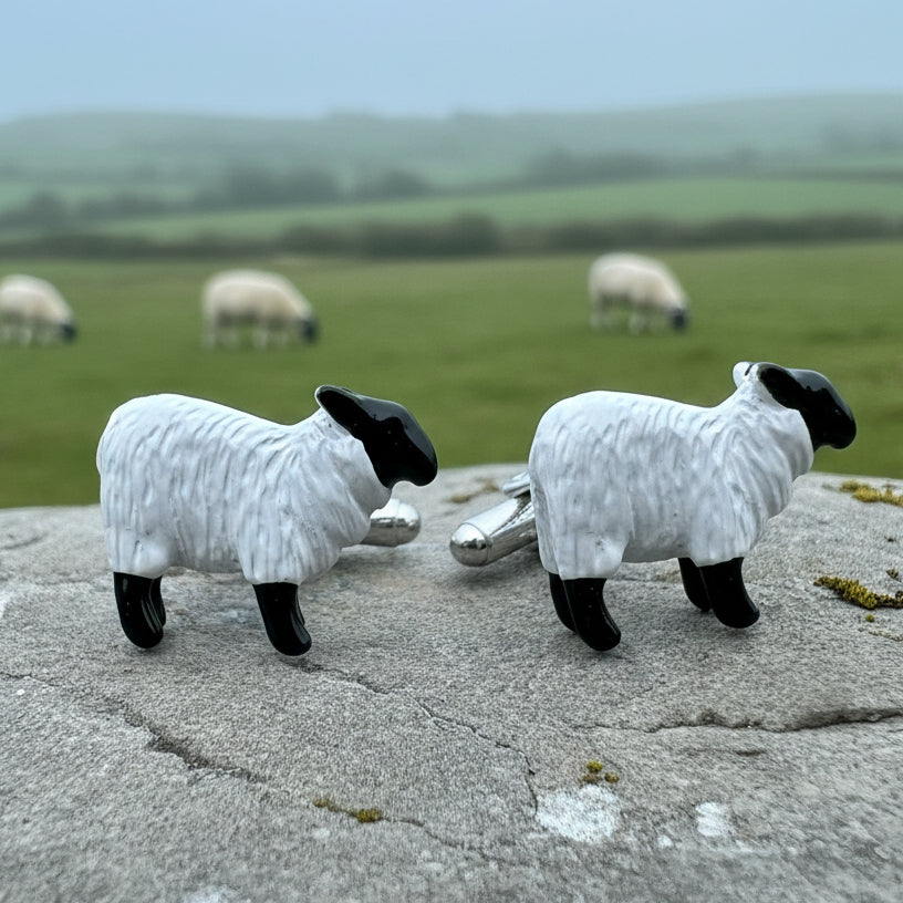 Wooly Sheep Cuff Links