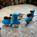 Blue Vespa Cuff Links - 