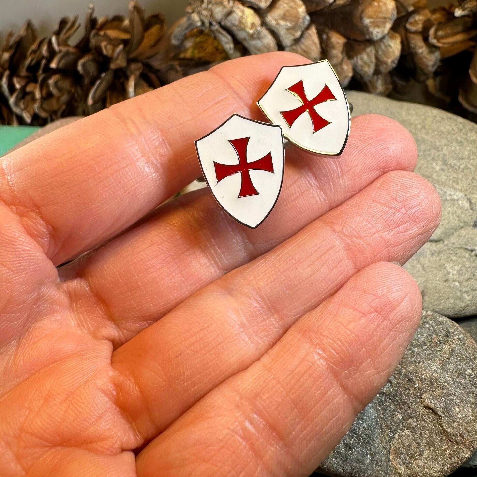 Knight's Templar Cross Cuff Links - 