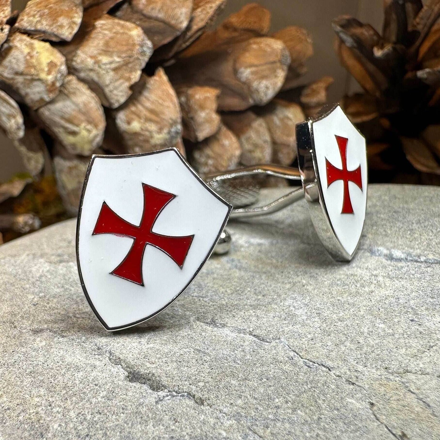 Knight's Templar Cross Cuff Links - 