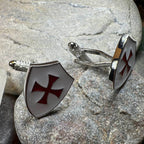 Knight's Templar Cross Cuff Links - 